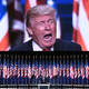 Republican presidential candidate Donald Trump speaks on the last day of the Republican National Convention on July 21, 2016, in Cleveland.
JIM WATSON/AFP/Getty Images